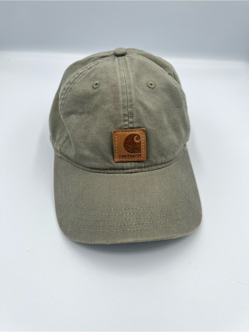 Carhartt Men's Odessa Canvas Cap - Faded Army Green Adjustable Velcro Back